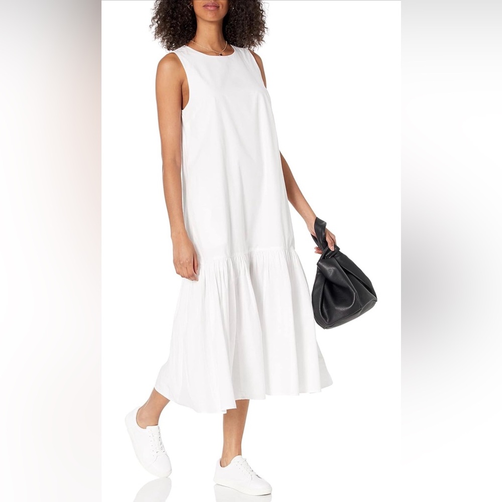 The Drop Ilana Sleeveless Poplin Maxi Dress – White, Medium (NWT) - Picture 3 of 9